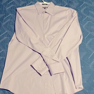 Purple button up dress shirt from express men’s fashion